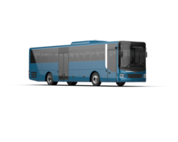 Realistic bus isolated on background. 3d rendering - illustration png