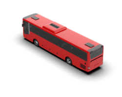 Realistic bus isolated on background. 3d rendering - illustration png