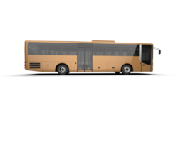 Realistic bus isolated on background. 3d rendering - illustration png
