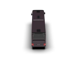 Realistic bus isolated on background. 3d rendering - illustration png