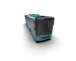 Realistic bus isolated on background. 3d rendering - illustration png