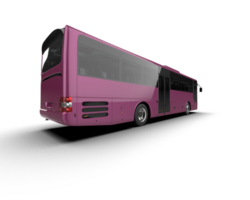 Realistic bus isolated on background. 3d rendering - illustration png