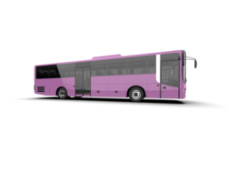 Realistic bus isolated on background. 3d rendering - illustration png