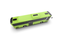 Realistic bus isolated on background. 3d rendering - illustration png