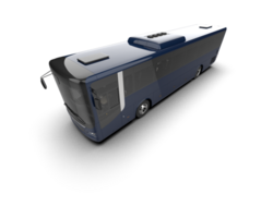 Realistic bus isolated on background. 3d rendering - illustration png
