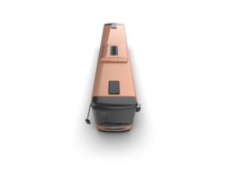 Realistic bus isolated on background. 3d rendering - illustration png
