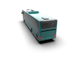 Realistic bus isolated on background. 3d rendering - illustration png