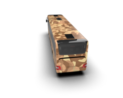 Realistic bus isolated on background. 3d rendering - illustration png