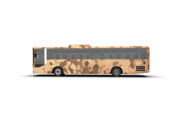 Realistic bus isolated on background. 3d rendering - illustration png