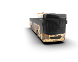 Realistic bus isolated on background. 3d rendering - illustration png