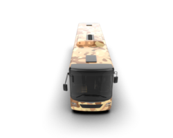 Realistic bus isolated on background. 3d rendering - illustration png