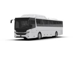 Realistic bus isolated on background. 3d rendering - illustration png