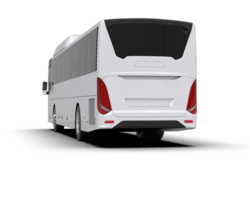 Realistic bus isolated on background. 3d rendering - illustration png