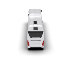 Realistic bus isolated on background. 3d rendering - illustration png