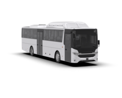 Realistic bus isolated on background. 3d rendering - illustration png