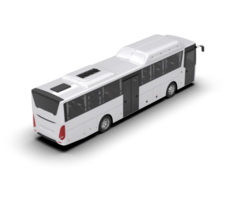 Realistic bus isolated on background. 3d rendering - illustration png