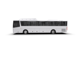 Realistic bus isolated on background. 3d rendering - illustration png