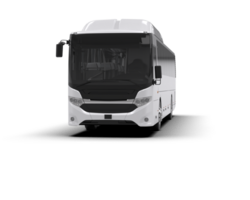 Realistic bus isolated on background. 3d rendering - illustration png