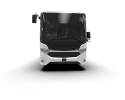 Realistic bus isolated on background. 3d rendering - illustration png