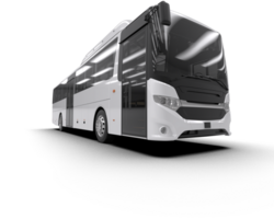 Realistic bus isolated on background. 3d rendering - illustration png