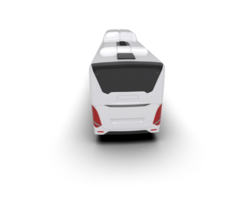 Realistic bus isolated on background. 3d rendering - illustration png
