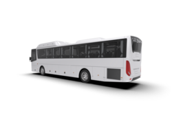 Realistic bus isolated on background. 3d rendering - illustration png