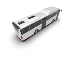 Realistic bus isolated on background. 3d rendering - illustration png
