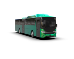 Realistic bus isolated on background. 3d rendering - illustration png