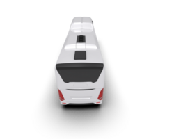 Realistic bus isolated on background. 3d rendering - illustration png