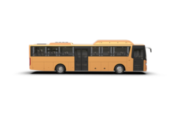 Realistic bus isolated on background. 3d rendering - illustration png