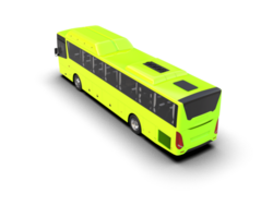 Realistic bus isolated on background. 3d rendering - illustration png