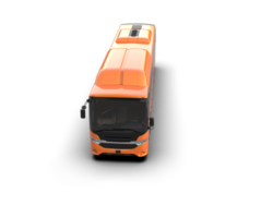Realistic bus isolated on background. 3d rendering - illustration png