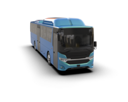 Realistic bus isolated on background. 3d rendering - illustration png