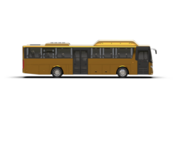 Realistic bus isolated on background. 3d rendering - illustration png