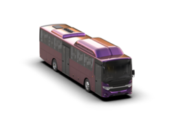 Realistic bus isolated on background. 3d rendering - illustration png