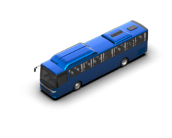 Realistic bus isolated on background. 3d rendering - illustration png
