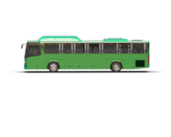 Realistic bus isolated on background. 3d rendering - illustration png