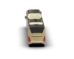 Realistic bus isolated on background. 3d rendering - illustration png