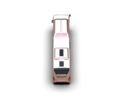 Realistic bus isolated on background. 3d rendering - illustration png