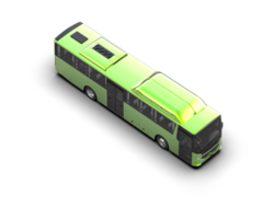 Realistic bus isolated on background. 3d rendering - illustration png