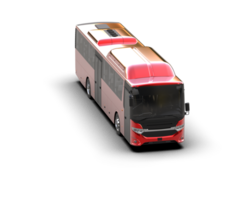 Realistic bus isolated on background. 3d rendering - illustration png