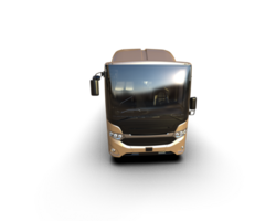 Realistic bus isolated on background. 3d rendering - illustration png