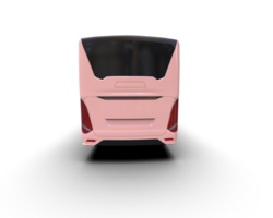Realistic bus isolated on background. 3d rendering - illustration png