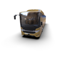 Realistic bus isolated on background. 3d rendering - illustration png