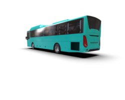 Realistic bus isolated on background. 3d rendering - illustration png