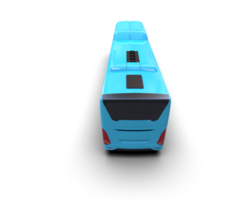 Realistic bus isolated on background. 3d rendering - illustration png