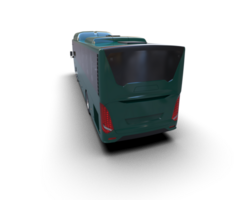 Realistic bus isolated on background. 3d rendering - illustration png