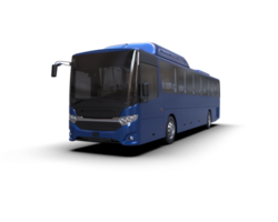 Realistic bus isolated on background. 3d rendering - illustration png