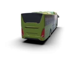 Realistic bus isolated on background. 3d rendering - illustration png