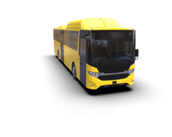 Realistic bus isolated on background. 3d rendering - illustration png